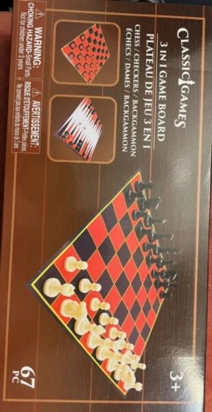 Classic Game Collection Chess Board Games, Wood, 67 Count - CLASSIC GAME COLLECTION (1)