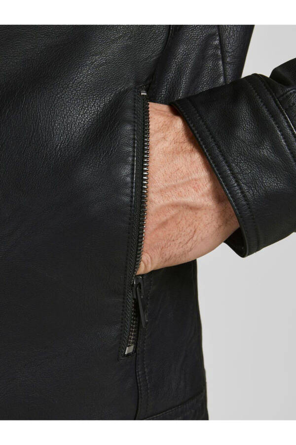Klasik Suni Deri Ceket 12182461 Jjewarner Jacket Noos-Black - 5