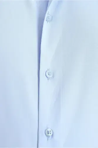 Классическая хлопковая рубашка с длинным рукавом, узкого кроя, Slim Fit - 5