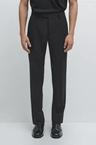 Классические брюки из 100% шерсти. - MASSIMO DUTTI (1)