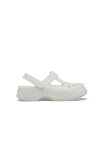 Классические Детские Кроксы Mary Jane Clog 210615-0WV Белые - C0GC-9 - 1
