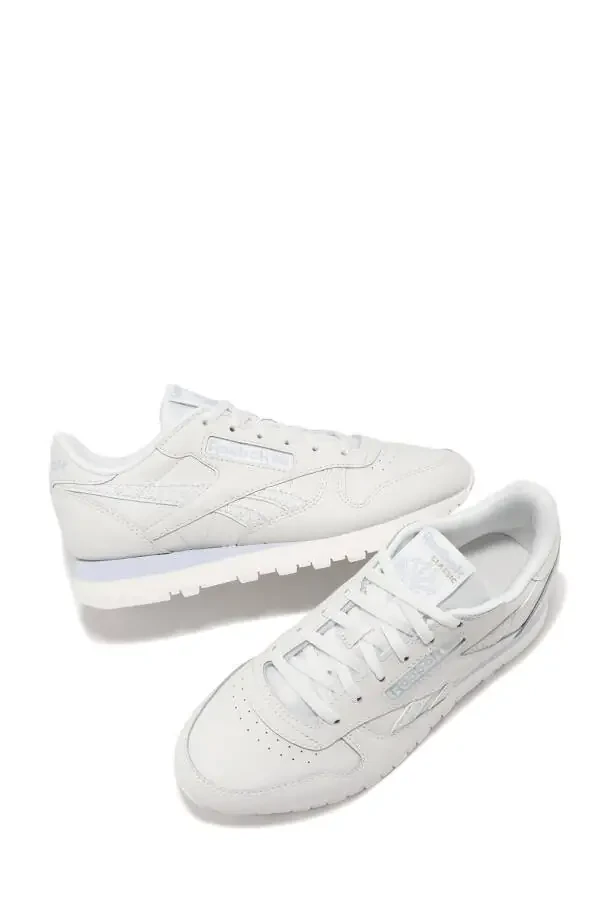 КЛАССИЧЕСКИЕ КОЖАНЫЕ Серые женские кроссовки - 4