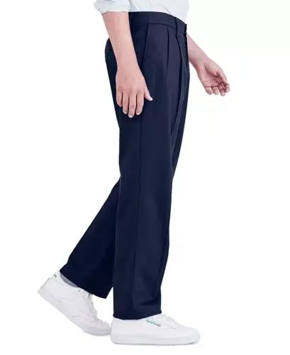 Классические мужские брюки со складками, не требующие глажки, с защитой от пятен - темно-синий блейзер - 3