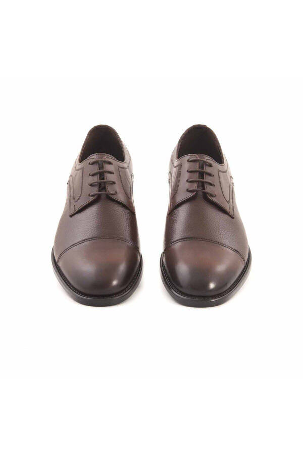 Классические мужские туфли на шнурках 9592-Коричневый - 3