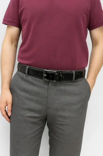 Классический мужской ремень в комплекте из 2 штук - GENUINE LEATHER COMPANY EDS (1)