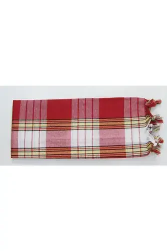 Klassik Hamam Sochiq, 100% Paxta, 80x180 Sm. - Qizil - PEŞTEMALCI LEVENT (1)