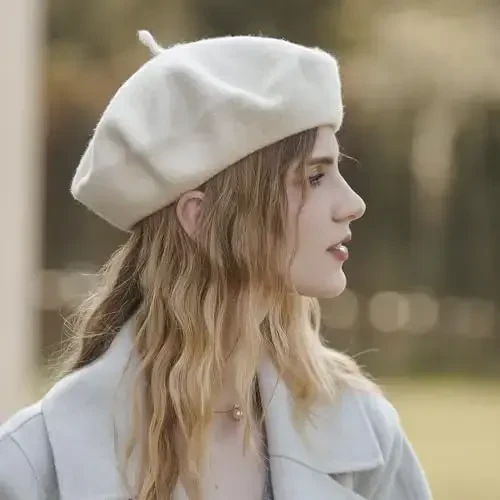 Klassik jun beretlari ayollar uchun, ayollar qizlar xonim rassomlari uchun zamonaviy frantsuz beret shlyapalari - 3