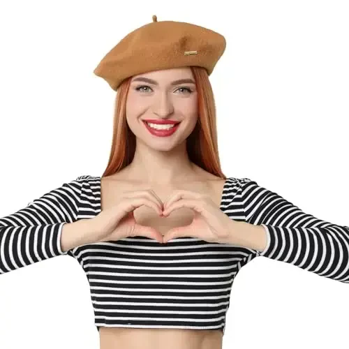 Klassik jun beretlari ayollar uchun, ayollar qizlar xonim rassomlari uchun zamonaviy frantsuz beret shlyapalari - 2