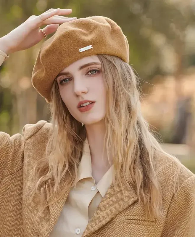 Klassik jun beretlari ayollar uchun, ayollar qizlar xonim rassomlari uchun zamonaviy frantsuz beret shlyapalari - 3