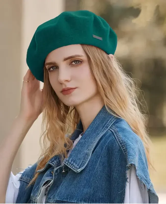 Klassik jun beretlari ayollar uchun, ayollar qizlar xonim rassomlari uchun zamonaviy frantsuz beret shlyapalari - 3