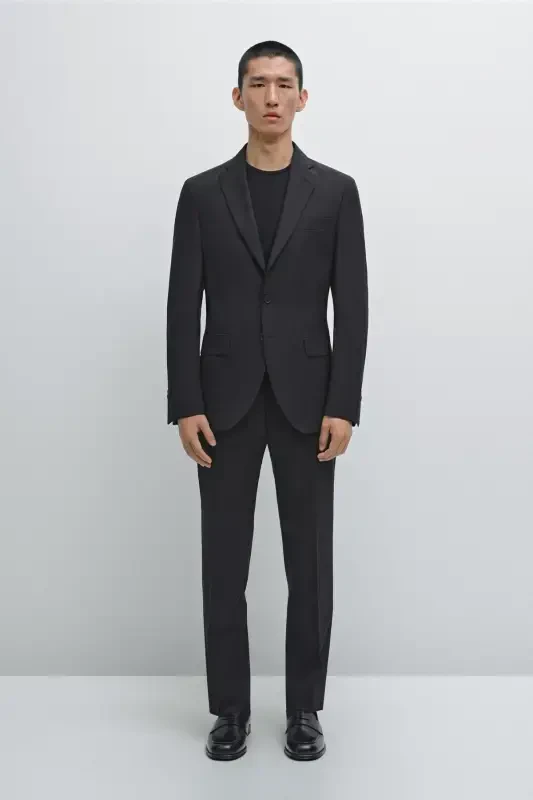 Klassik kesilgan, 100% jun shim chopon. - MASSIMO DUTTI