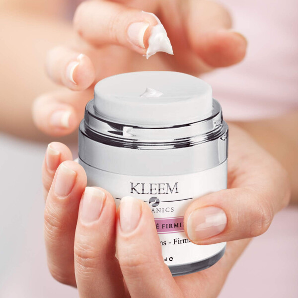 Kleem Organics Neck Firming Cream with Peptides & Retinol - Organic Neck Cream to Reduce Wrinkles, Neck Lines, Age Spots and Sagging Skin - Double Chin Reducer Cream, Skin Tightening Cream - 1.7 Oz - 11