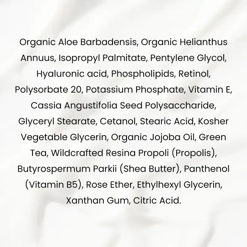 Kleem Organics Retinol Night Cream with Hyaluronic Acid & Collagen- Anti Aging Face Moisturizer to Reduce Wrinkles, Fine Lines, Age Spots -1.7 fl. oz - 2