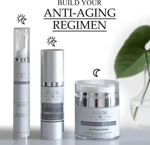 Kleem Organics Retinol Night Cream with Hyaluronic Acid & Collagen- Anti Aging Face Moisturizer to Reduce Wrinkles, Fine Lines, Age Spots -1.7 fl. oz - 7