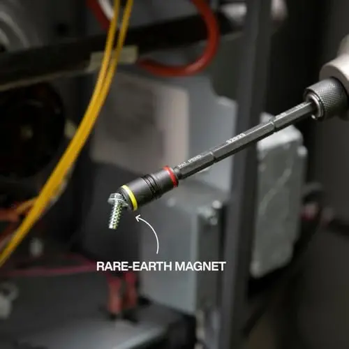 Klein Tools 80192 Impact Metric Socket Set and SAE Socket Set, 7-in-1 and 6-in-1 Kit with Handle, 12 Color-Coded Hex Drivers, Quick-Connect Impact Driver Compatible - 4