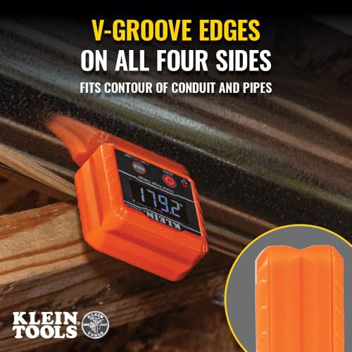 Klein Tools 935DAG Digital Electronic Level and Angle Gauge, Measures 0 - 90 and 0 - 180 Degree Ranges, Measures and Sets Angles - 5