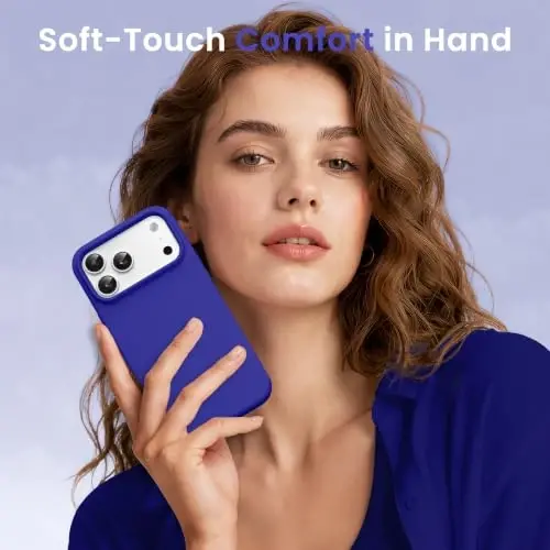 Клетка для телефона GONEZ, совместимая с iPhone 17 Pro Max, быстросъемный стабилизатор для видеосъемки с защитной пленкой для экрана, темно-синий - 2