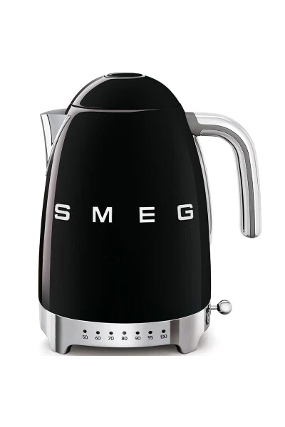 50's Style Retro Siyah Isı Ayarlı Kettle Klf04bleu - SMEG