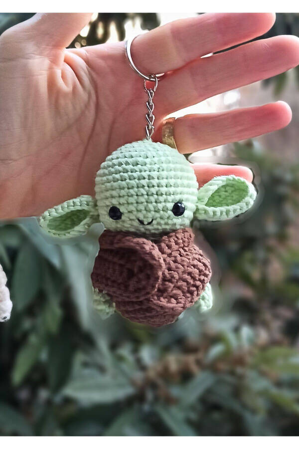 Ключница Yoda - Ручная работа Amigurumi вязаная ключница милые и оригинальные дизайны - 6