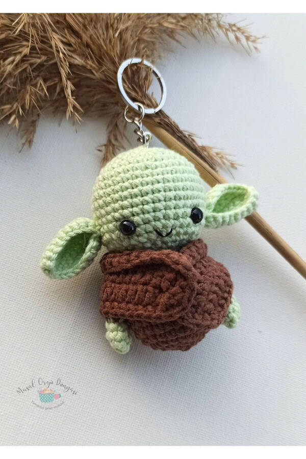 Ключница Yoda - Ручная работа Amigurumi вязаная ключница милые и оригинальные дизайны - 4