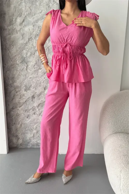 Клубничный Комплект из Ткани - РОЗОВЫЙ - 4