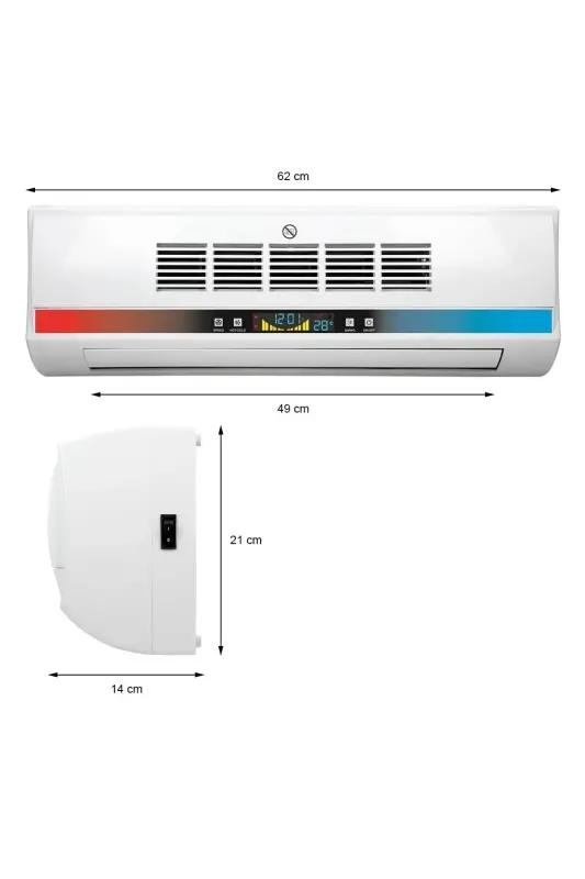 KM-1717-HC Wall Mounted Fan Heater and Ventilator - 4