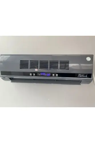 Km-1717-hcg Wall Type Fan Ceramic Heater and Fan-gray - 1