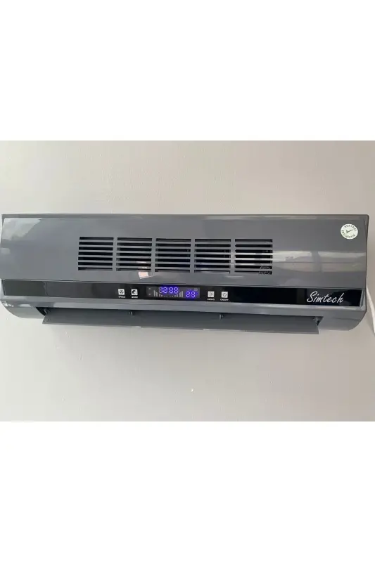 Km-1717-hcg Wall Type Fan Ceramic Heater and Fan-gray - SIMTECH