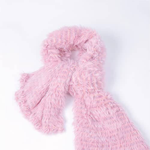 KM CHOICE ONE Scarf: Faux Fur Infinity Scarfs or Shawl Wraps for Women Winter Warm, Soft & Fluffy Scarf in Gift Box - 4