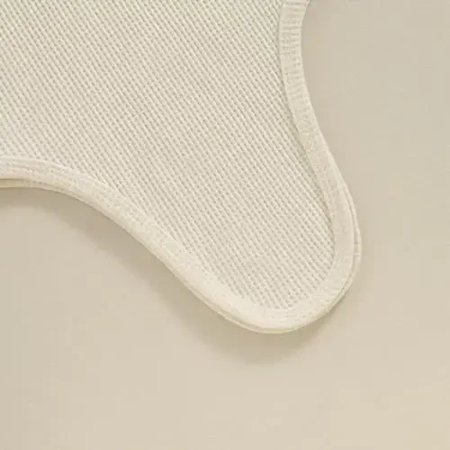 KMBANGI Newborn Baby Boys Girls Knotted Gown Hat Set Long Sleeve Button Infant Sleeper Baby Sleep Gown with Mittens - 6