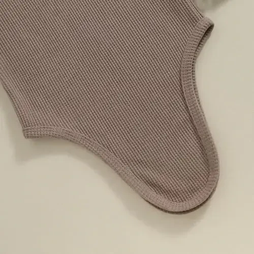 KMBANGI Newborn Baby Boys Girls Knotted Gown Hat Set Long Sleeve Button Infant Sleeper Baby Sleep Gown with Mittens - 6