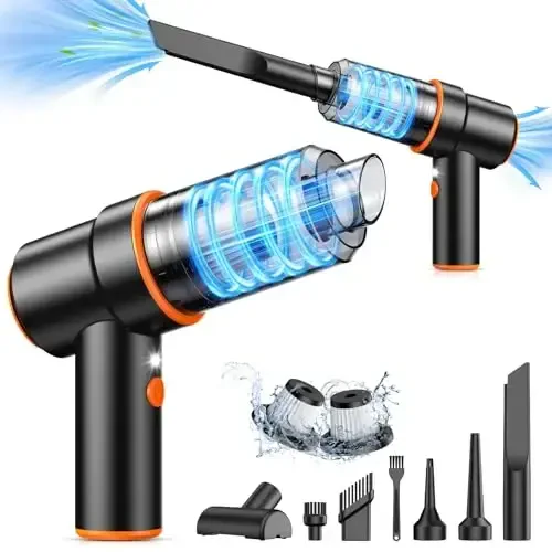 KMM Handheld Car Vacuum Cleaner, 9000Pa Vacuum Cleaner and Air Duster - 1