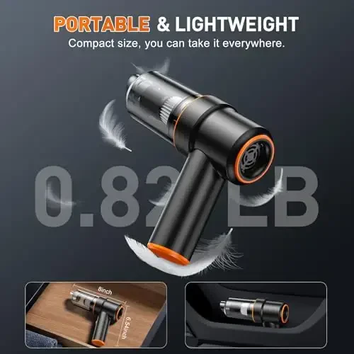 KMM Handheld Car Vacuum Cleaner, 9000Pa Vacuum Cleaner and Air Duster - 7