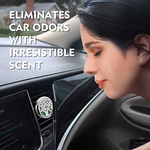 KMSCO Car Air Freshener Diffuser Vent Clips Essential Oils Scents Aromatherapy Perfume Fragrance Long Lasting Automotive Odor Eliminator Decoration Accessories Girls Fro Women Men - 2