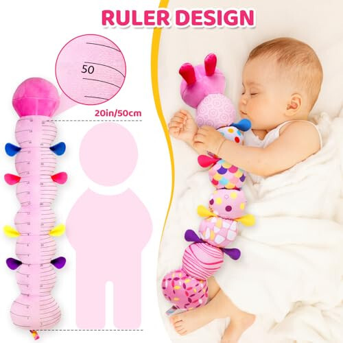 KMUYSL Baby Montessori Toys 0-6 6-12 Months, Sensory Music Animal Stuffed Toy for 0 1 2 3 4 5 6+ Months, Plush Toy with Crinkle and Rattles for Infant Newborn, Tummy Time Toys Gifts for 0-3-6-12 Month - 3