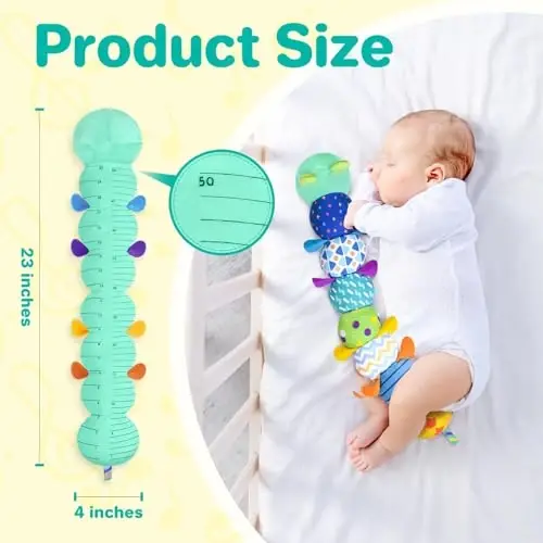 KMUYSL Baby Toys 0-6 6-12 Months, Sensory Music Animal Stuffed Toy for 0 1 2 3 4 5 6+ Months, Plush Toy with Crinkle and Rattles for Infant Newborn, Tummy Time Toys Gifts for 0-3-6-12 Month - 3