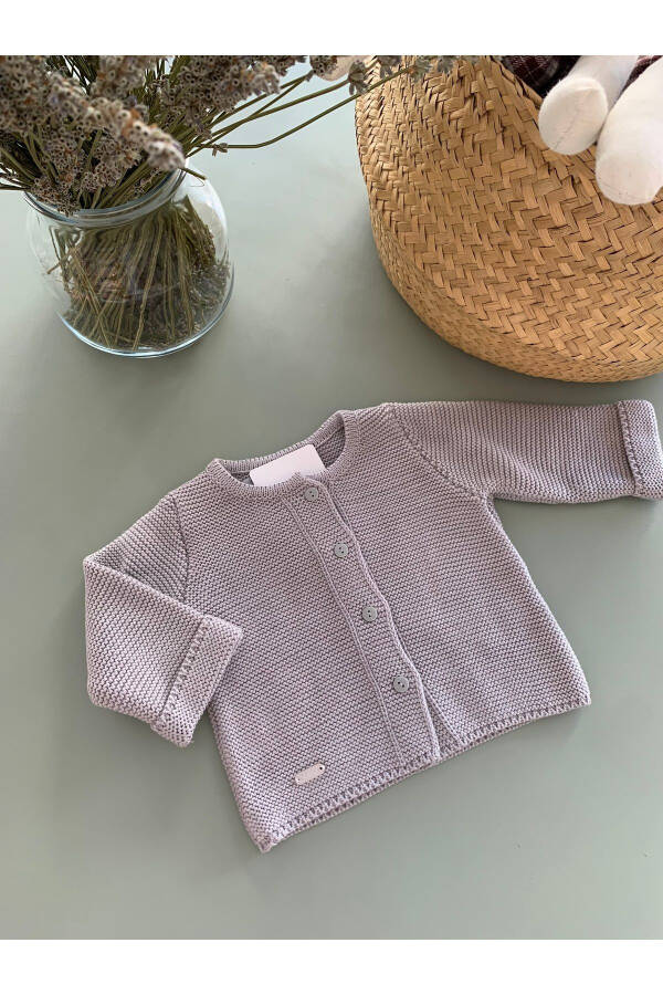 Knit baby cardigan - 1