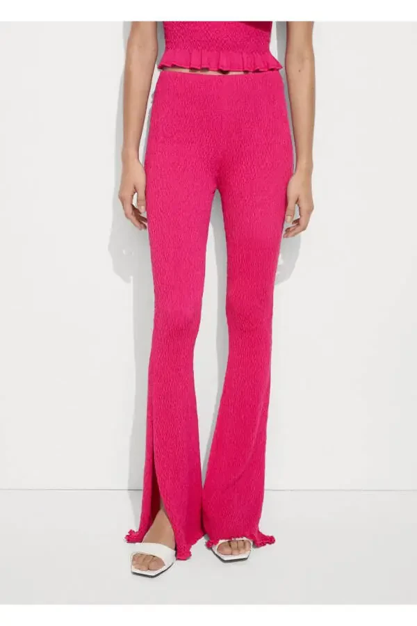 Knit Pattern Pants - 1