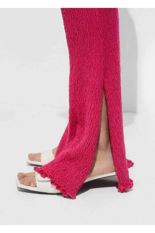 Knit Pattern Pants - 7