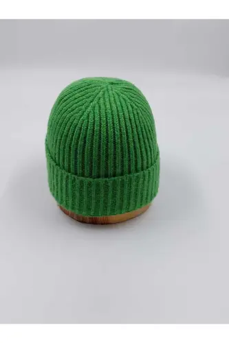 Knited Unisex Ikili Solid Bere-HARDAL BENETTON YEŞİLİ - 4