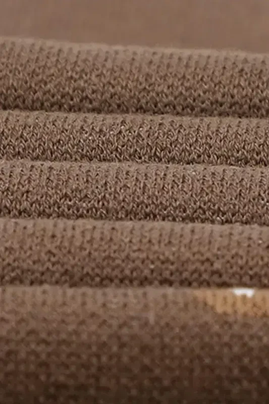 Knitted Baby Blanket 85cm X 85cm For Girl And Boy, Tiny Mushrooms-Coffee Mushroom - 3