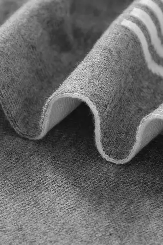 Knitted Baby Blanket 85cm X 85cm Rainbow Gray-Gray Rainbow For Baby Girl and Boy - 8