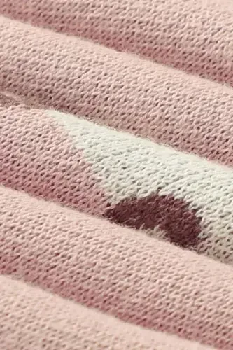 Knitted Baby Blanket 85cm X 85cm Unicorn Pink-pink3 For Girl And Boy Baby - 3