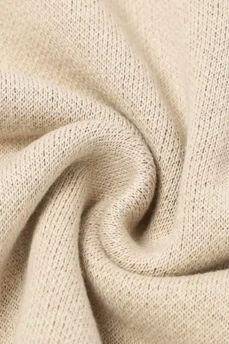 Knitted Baby Blanket 85cm X85cm Little Mushrooms Beige-Cream Mushroom for Baby Girl And Boy - 9