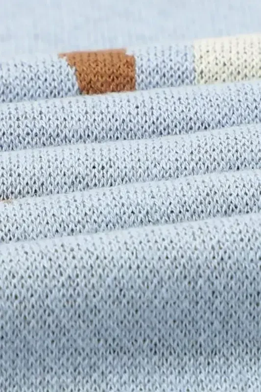 Knitted Baby Blanket 85cm X85cm Unicorn Blue-blue For Girl And Boy Baby - 3