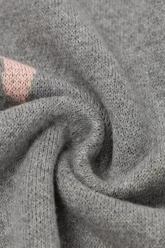 Knitted Baby Blanket 85cm X85cm Unicorn Gray-gray3 For Girl And Boy Baby - BATTANI.CO (1)