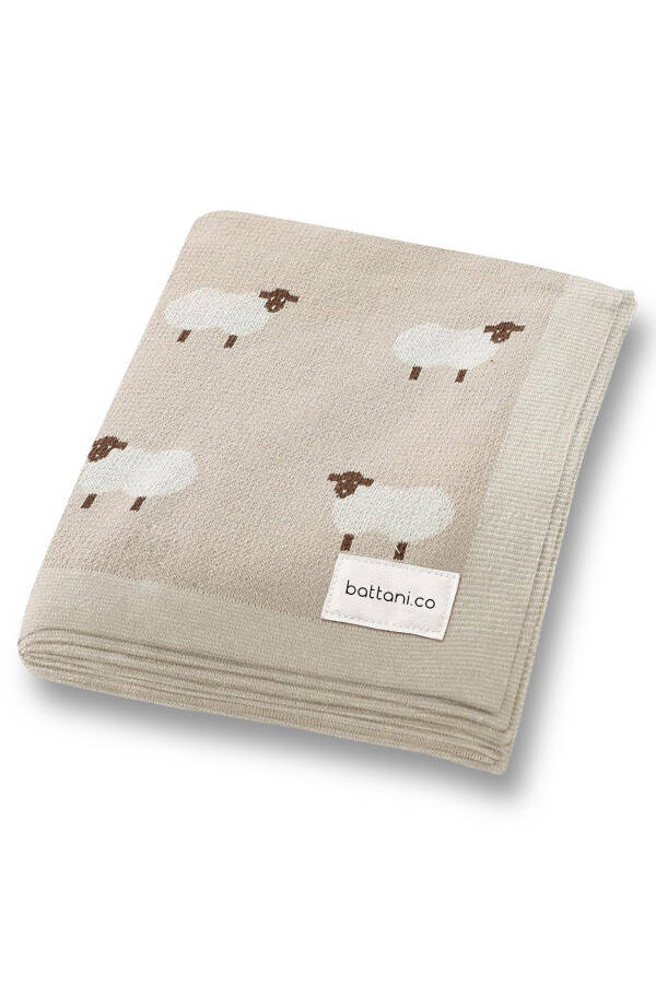 Knitted Baby Blanket for Baby Girl and Boy 85cm X 85cm New Lambs - 1