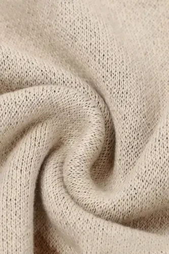 Knitted Baby Blanket for Girl and Boy 85cm X 85cm Cute Deer Beige-Cream - BATTANI.CO (1)