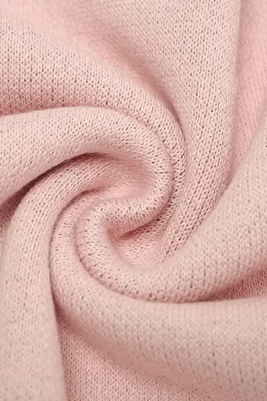 Knitted Baby Blanket for Girl and Boy 85cm X 85cm Tiny Mushrooms Pink-Pink Mushroom - 2