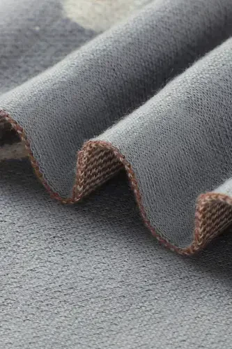 Knitted Baby Blanket for Girl and Boy 85cm X85cm Car Dream Gray-Gray - 3